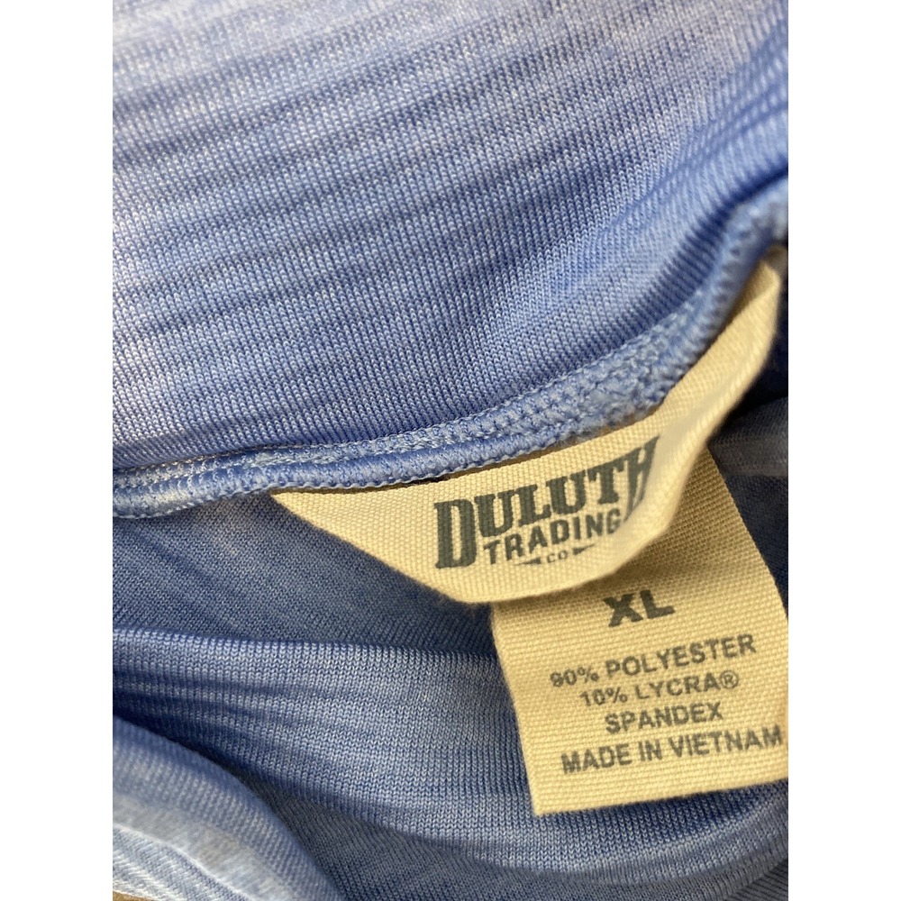 Duluth Trading Women's Sweater Blue Extra Large Oversized Ribbed Wrap Neck #562 - Picture 2 of 8